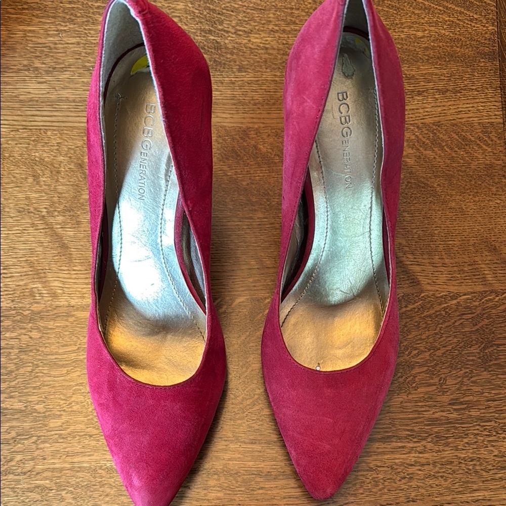 BCBGeneration Red Heels Suede Pumps